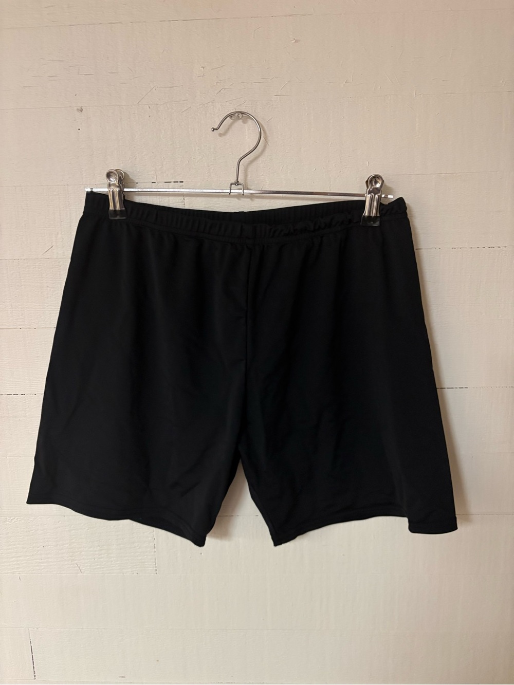 COCOSHIP Black Swim Shorts Cover Up Bottoms Plus Size 1X